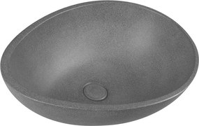 Tmavosivé betónové umývadlo 53x39 cm Punc – Sapho