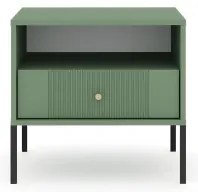 Nočný stolík LUE zelená/čierna