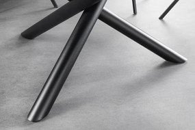 Jedálenský stôl SPIN – 150 cm, keramická doska, biely, s odnímateľnou platňou