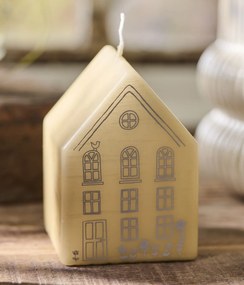 Ib Laursen Dekoratívna sviečka House 10 cm