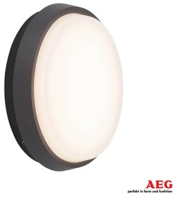 AEG Letan Round vonkajšie nástenné LED svetlo, 9 W