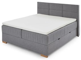 Sivá boxspring posteľ s úložným priestorom 180x200 cm Tambo – Meise Möbel