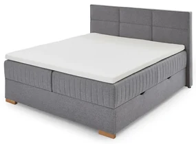 Sivá boxspring posteľ s úložným priestorom 180x200 cm Tambo – Meise Möbel
