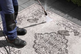 Kusový koberec Twin Supreme 103868 Black / Cream – na von aj na doma, 120x170, čiernobiela, chodba / predsieň, Hanse Home