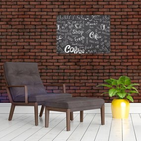 Sklenený obraz - Coffee (70x50 cm)