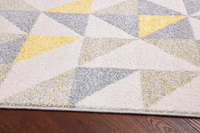 Koberec Agnella Funky Top Super Trojuholníky svetlosivý