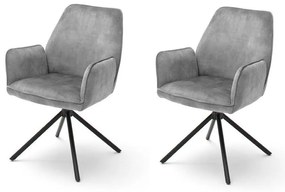 Jedálenské stoličky NEXORO 2 ks sivé