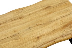 Dizajnový konferenčný stolík Onofrio 90 cm vzor divoký dub