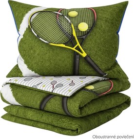Bavlnené obliečky TENIS zelené Rozmer obliečky: 70 x 90 cm | 140 x 200 cm