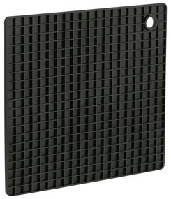 BISK Erga Basic, štvorcová silikónová kuchynská podložka 175x175x8 mm, čierna, ERG-03746