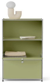 Kovová komoda »CN3« s 2 výklopnými priečinkami, pistáciová