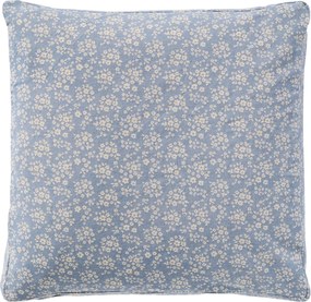 Ib Laursen Povlak na sedák Agathe Light Blue / flowers 45 × 45 cm