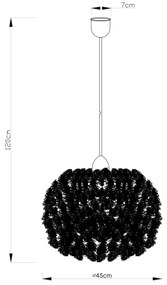 Globo 15057 - Luster na lanku KATUNGA 1xE27/40W/230V