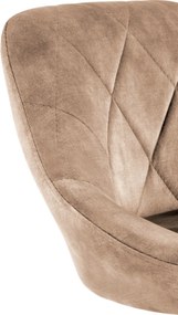 Barová stolička LINDA - béžová - výškovo nastaviteľná