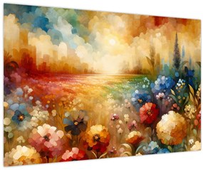 Obraz - Pestrofarebná lúka (90x60 cm)
