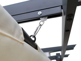 Jokomisiada Záhradná PERGOLA Para Sole ESTIVO 3x3x2,4m Vodotesná strecha SP0835