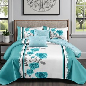 Obliečky HILDA TURQOISE 7-dielna sada 140x200 cm