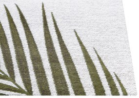 Bavlnený koberec 200 x 300 cm zelená/biela BARZAH Beliani
