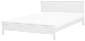 Drevená posteľ 180 x 200 cm biela OLIVET Beliani
