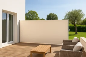 JAGO Výsuvná bočná zástena, 200 x 500 cm, béžová