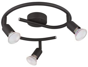 GLOBO 57382-3L - LED Bodové svietidlo OLIWA 3xGU10/3W/230V čierna