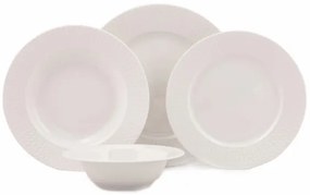 24-dielna jedálenská sada, biela/porcelán