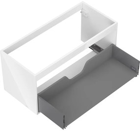 Mexen Box-A, závesná skrinka 100 cm, 1 zásuvka, biela lesklá, 91AX0-1000-470-1-00