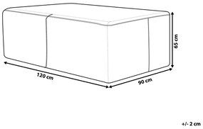 Ochranná plachta na záhradný nábytok 120 x 90 x 65 cm CHUVA Beliani