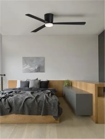 Moderný luster Dell 12.1 čierne s diaľkovým ovládaním
