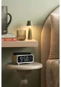 Digitálny budík s bezdrôtovou nabíjačkou Chunky LED – Karlsson