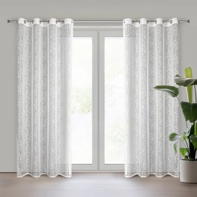 ZÁVES NA KRÚŽKOCH MERA 140X250 CM VZOROVANÁ