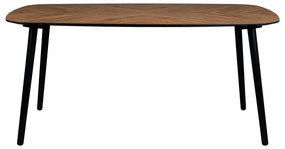 Jedálenský stôl s doskou v dekore orechového dreva 90x165 cm Clover – Dutchbone