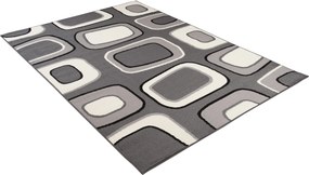 TA Koberec T965A DARK GRAY CHEAP PP CRM Sivý Obdĺžnikový Rozmer: 130x190 cm