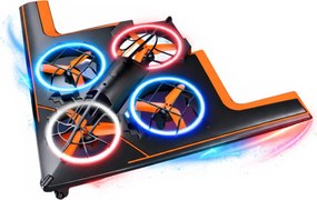 LEAN Toys Dron na diaľkové ovládanie RC kvadrokoptéra LED svetlá ovládanie cez aplikáciu