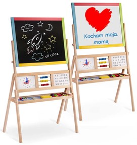 Ricokids veľká magnetická tabuľa s hodinami - viacfarebná