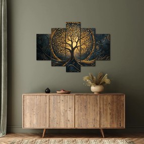 Obraz – Strom so zlatou aurou (150x105 cm)