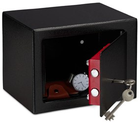 Mini trezor na stenu s kľúčom RD27255, čierny