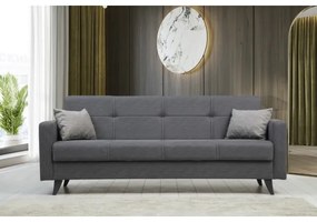 Trojmiestná rozkladacia pohovka KORFU tmavosivá