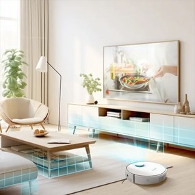 TESLA Electronics RoboStar - Inteligentný robotický vysávač 2v1 2550 mAh Wi-Fi biela