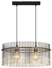 Globo 15698H3 - Luster na lanku GORLEY 2xE27/60W/230V čierna