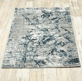Koberec HOME NP142A GREY / BLUE HERMES