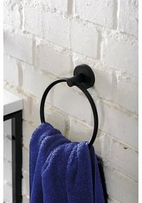 SAPHO XB402 X-Round Black držiak uterákov kruh, čierna
