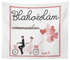 Sablio Deka Blahoželám novomanželom: 150x120 cm