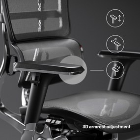 Kancelárska ergonomická stolička Diablo V-Master, čierno-šedá