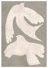 The Poster Club Plagát Two Birds by Clara Schicketanz 30x40 cm