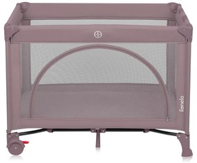 Lionelo - Cestovná postieľka LAURA Ružová (telová)