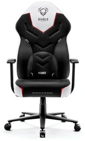 Herné kreslo Diablo X-Gamer 2.0 Normal Size: čierno-biele