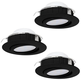 Eglo 900749 - SADA 3x LED Stmievateľné podhľadové svietidlo PINEDA LED/5,5W/230V
