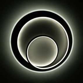 BRILAGI - stmievateľné LED stropné svietidlo FLARE LED/70W/230V, priemer 50 cm, biela/čierna + diaľkové ovládanie