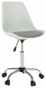 Kondela Kancelárska stolička, biela/sivá, DARISA NEW